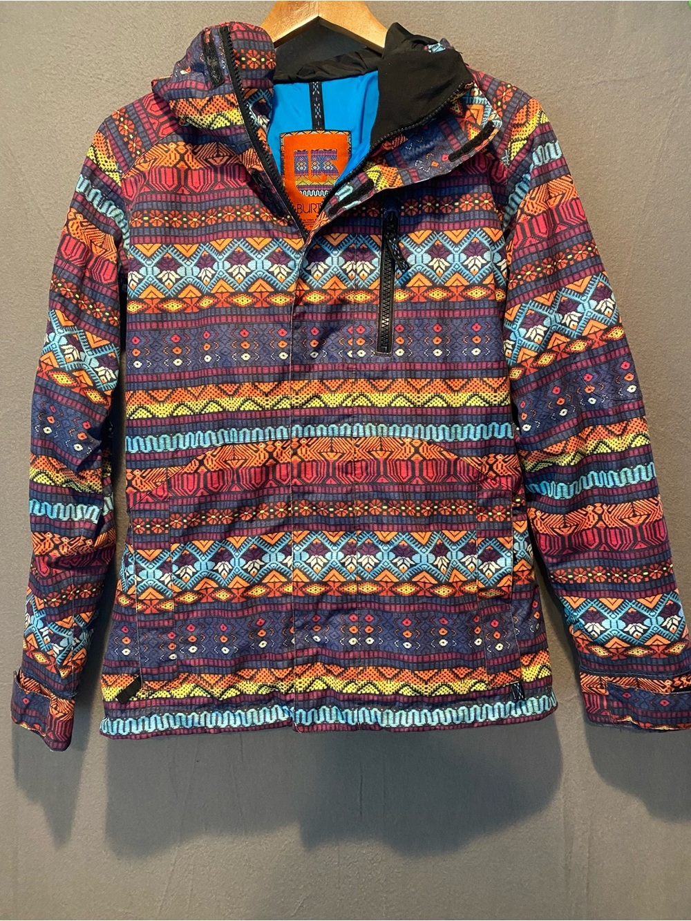 Burton Multi-Color Geometric Ski Jacket
